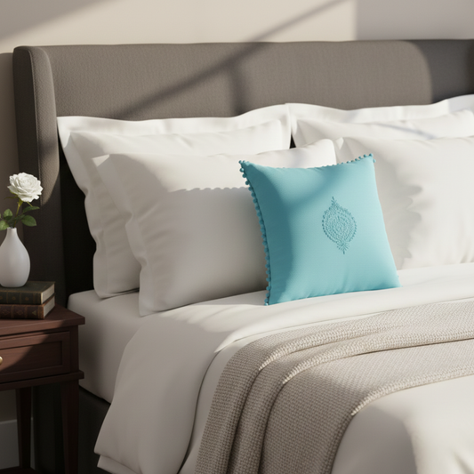 Gulzar Chikankari Cushion Cover