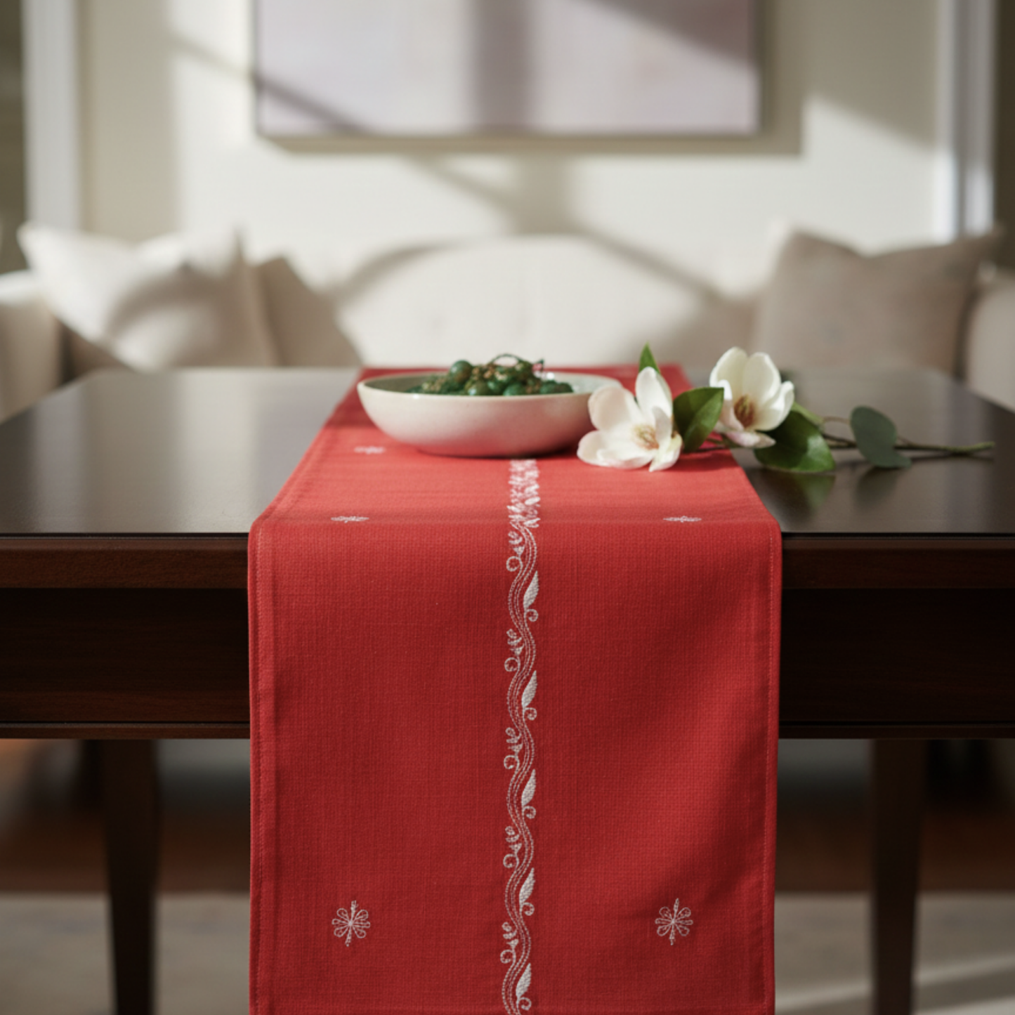Flamecrest Chikankari Runner