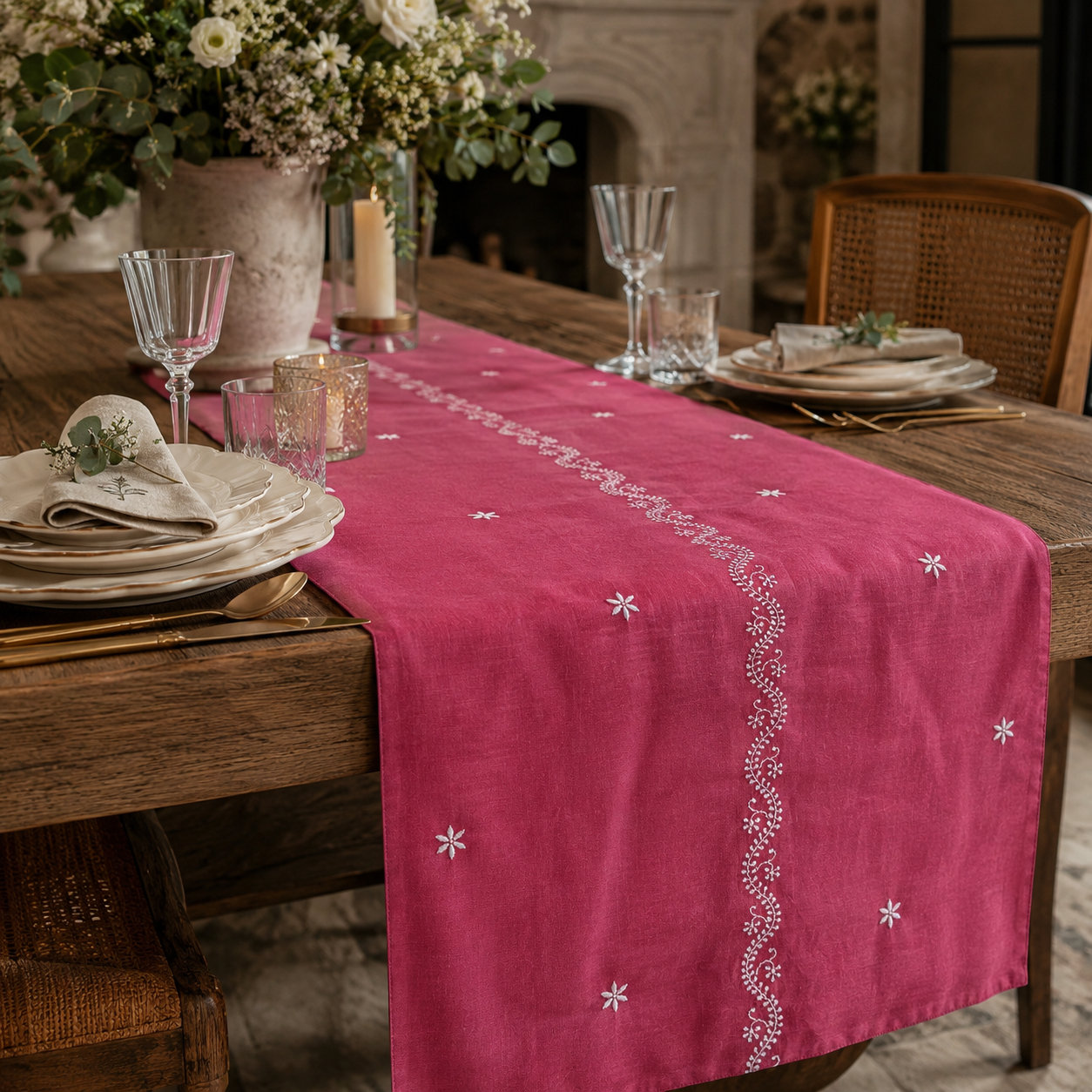 Rose Reverie Table Runner
