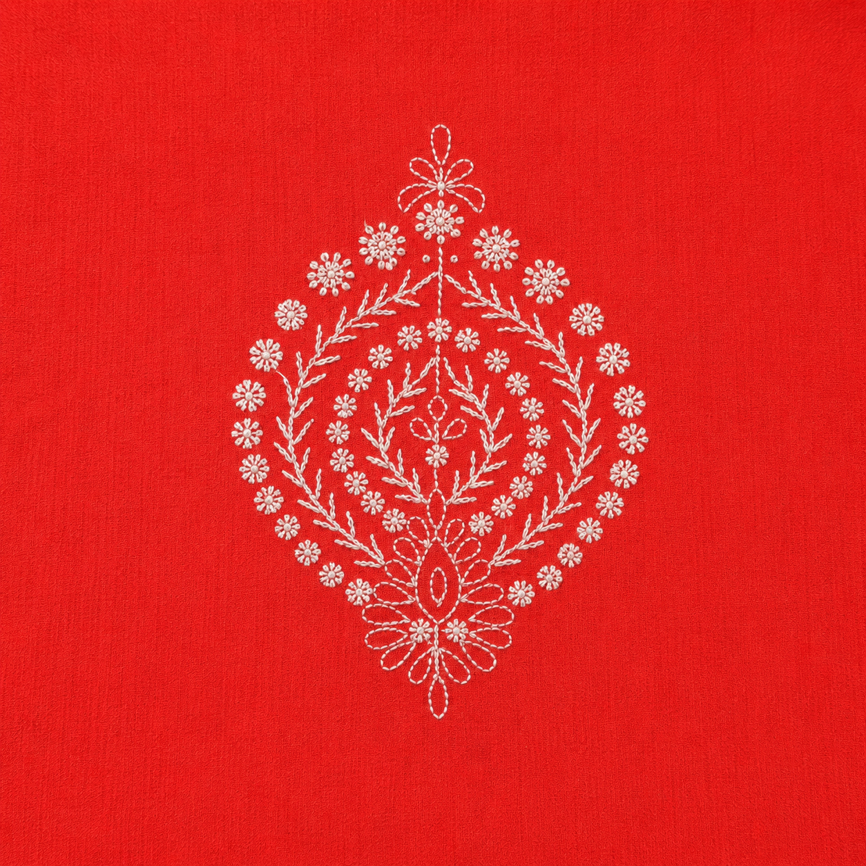 Gulnar Chikankari Cushion Cover