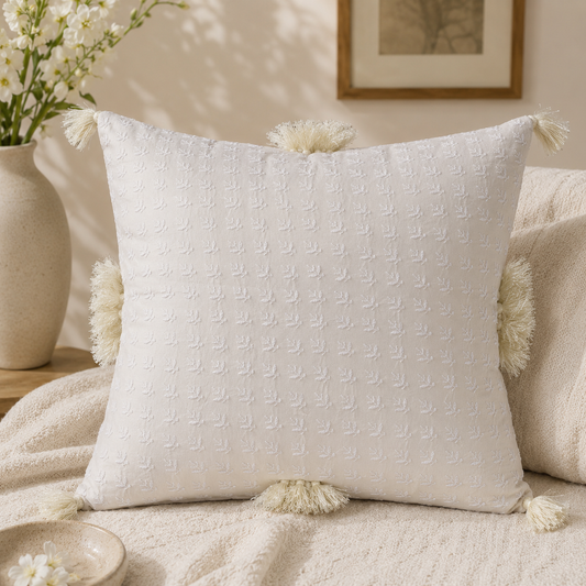 Seher Chikankari Cushion Cover