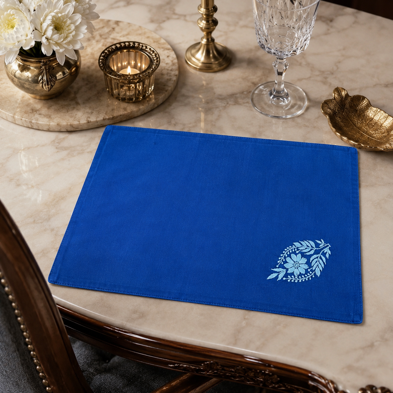 Sapphire Wave Placemat Mat Set of 4