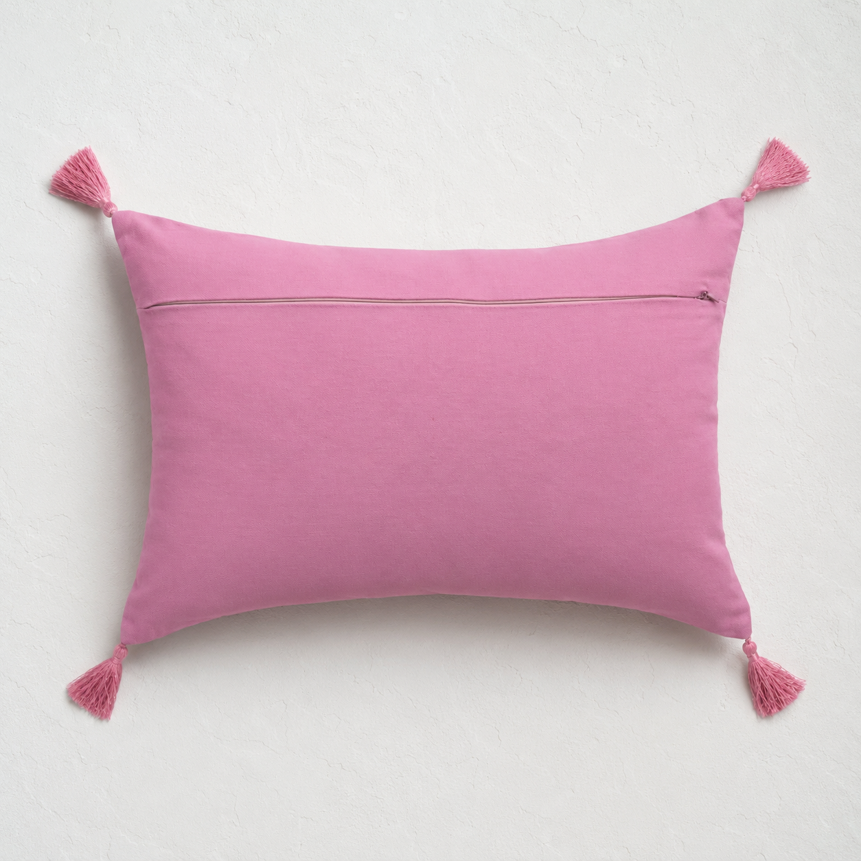 Rose Pair Chikankari Cushion Cover