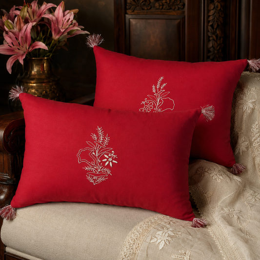 Scarlet Pair Cushion Cover Set of 2