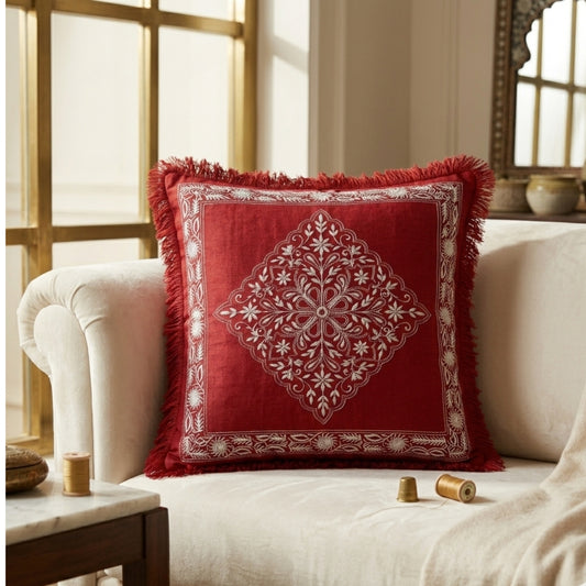 Crimson Court Cushion Cover