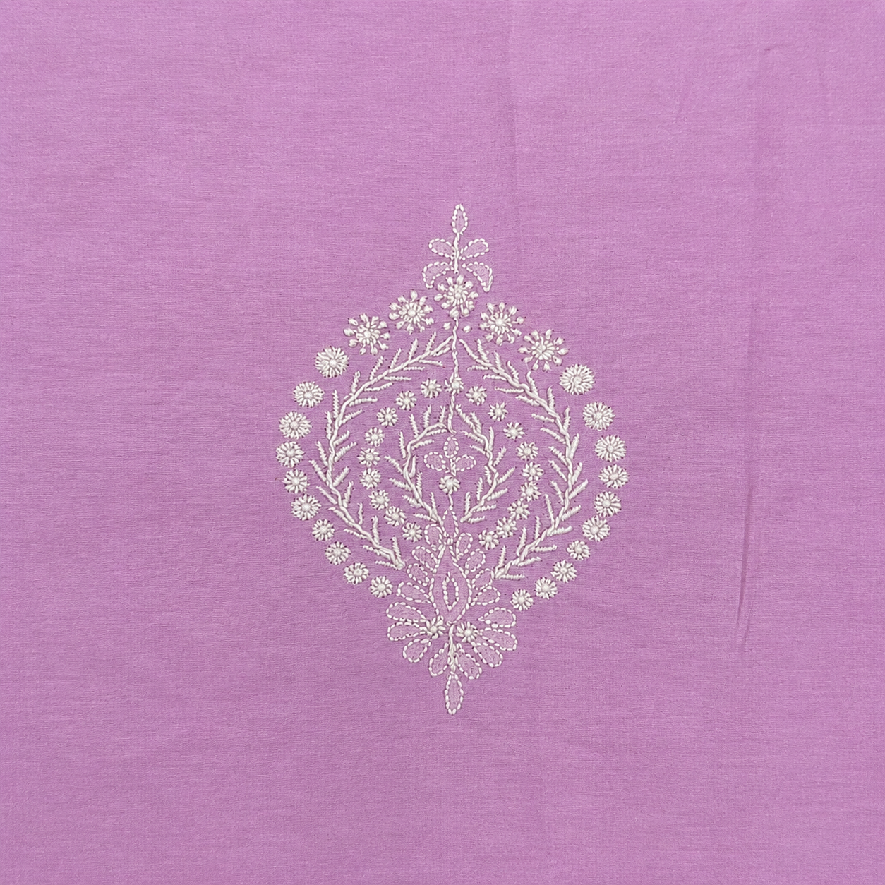Rose Pair Chikankari Cushion Cover