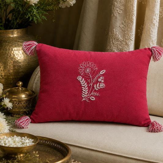 Crimson Garden Cushion Cover Set of 6